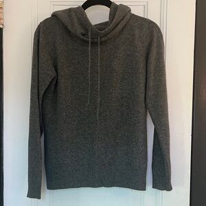 Gray Cashmere Cowl Neck Sweater by jaeger